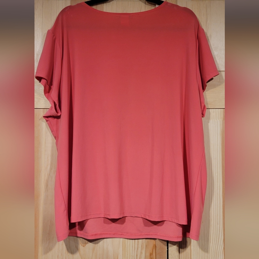 Bleeker & McDougal Pink Sequined Top Size 3X - Picture 2 of 7